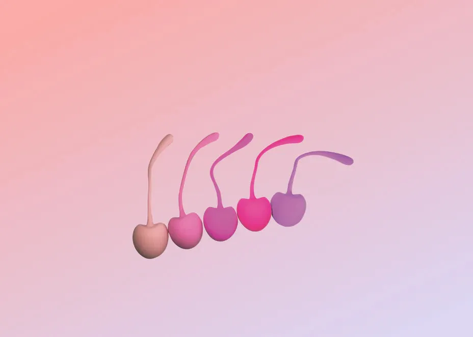 Cherry Kegel Balls - 5 Weighted Balls per Set
