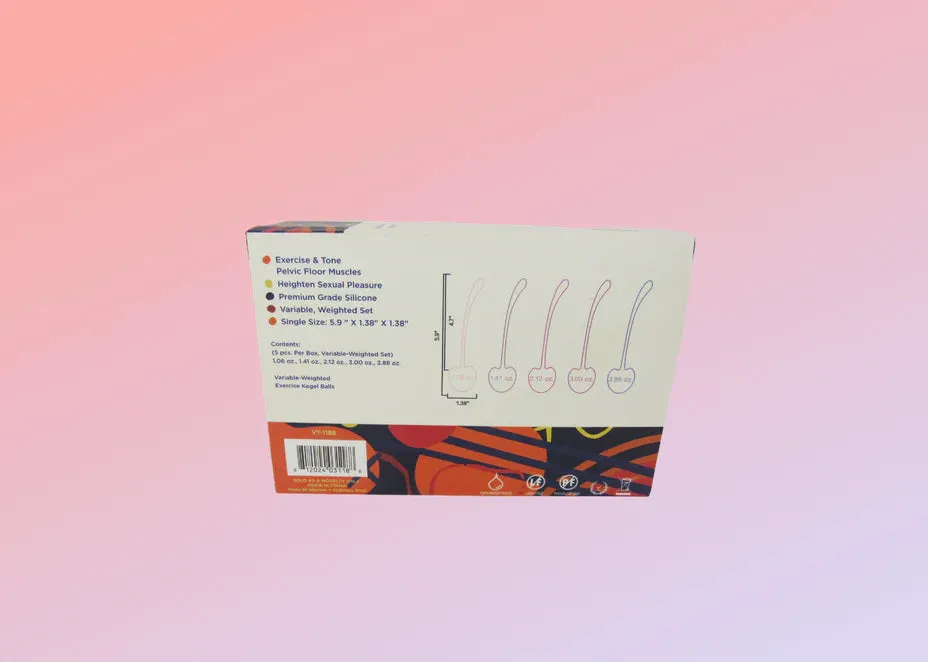 Cherry Kegel Balls - 5 Weighted Balls per Set