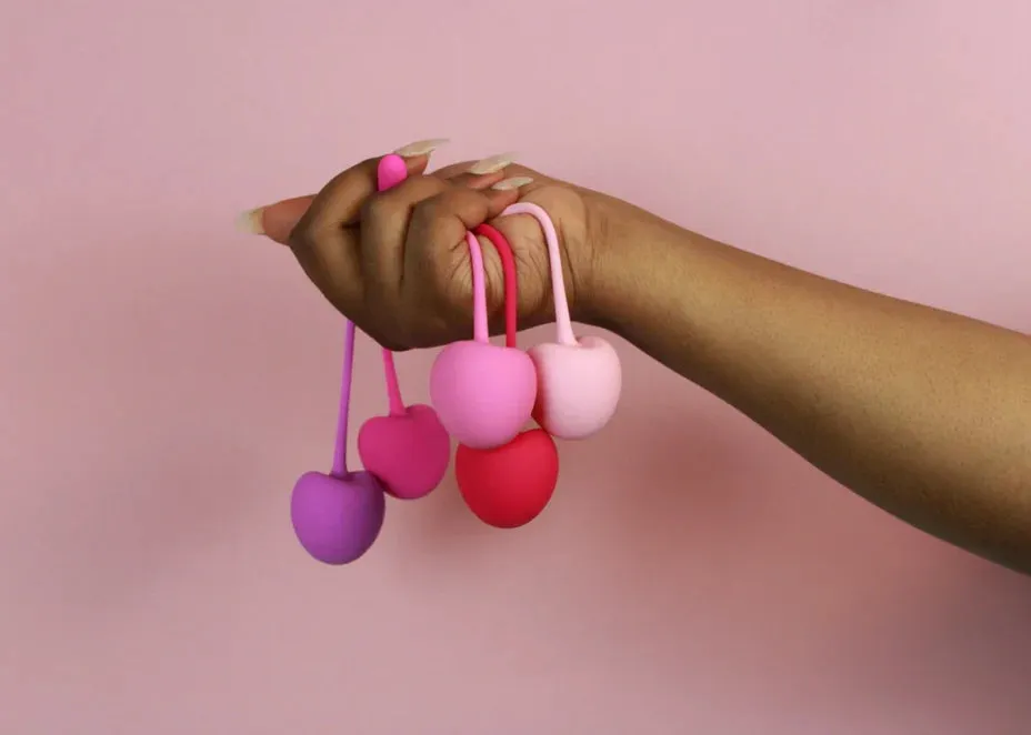 Cherry Kegel Balls - 5 Weighted Balls per Set