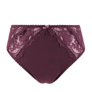 Cora Full Brief In Bordeaux By Dita Von Teese Lingerie - XL-4X