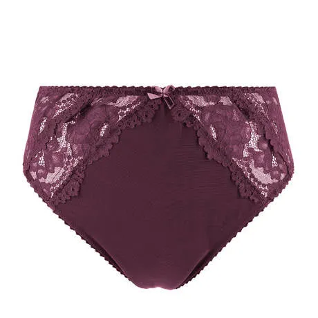 Cora Full Brief In Bordeaux By Dita Von Teese Lingerie - XL-4X