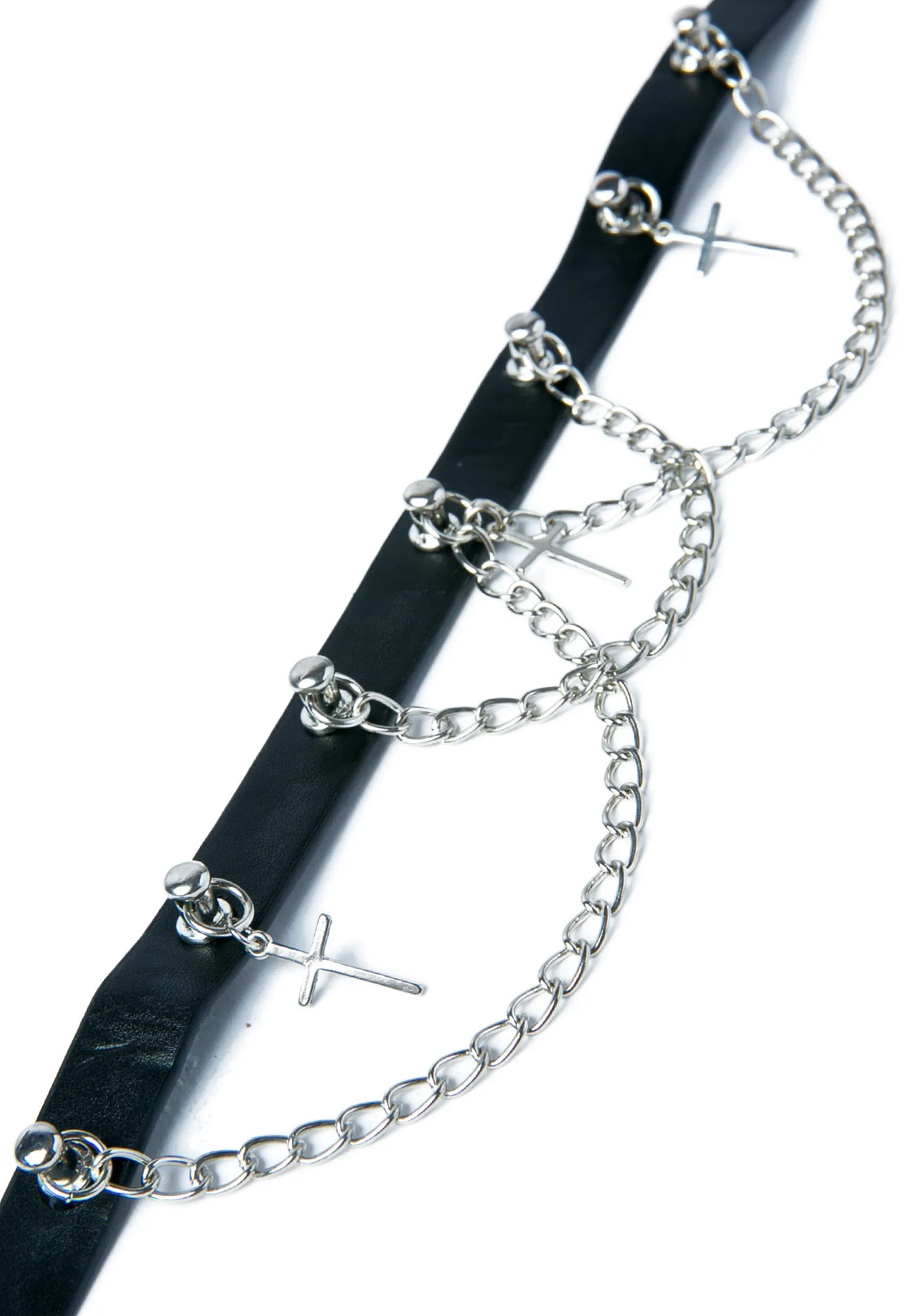 Crosses N Chains Choker