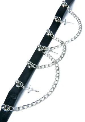 Crosses N Chains Choker