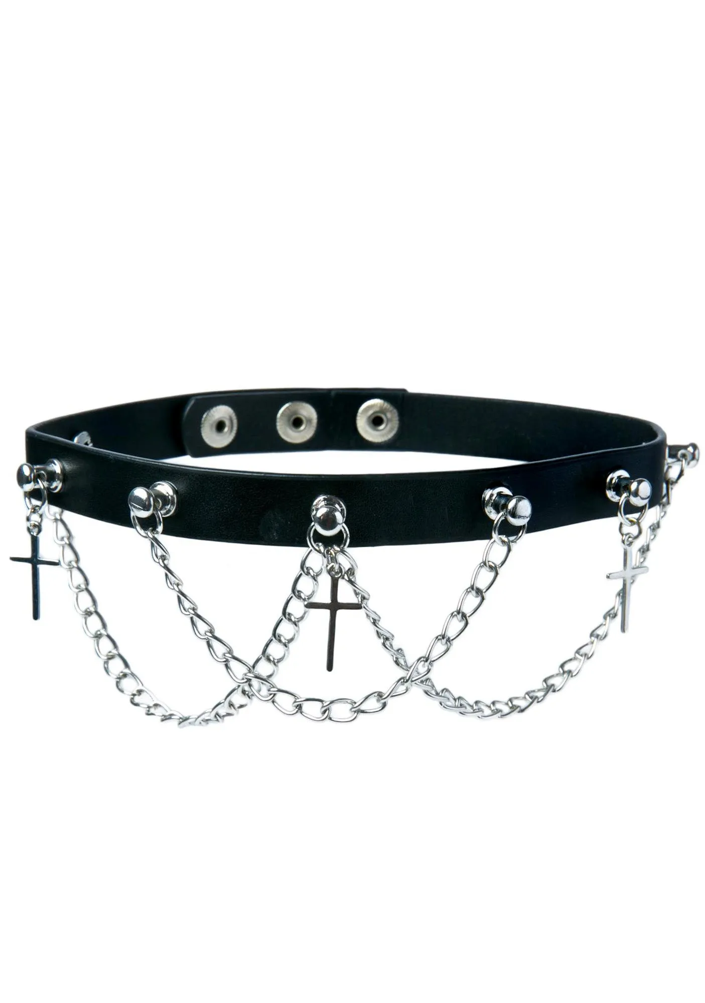 Crosses N Chains Choker
