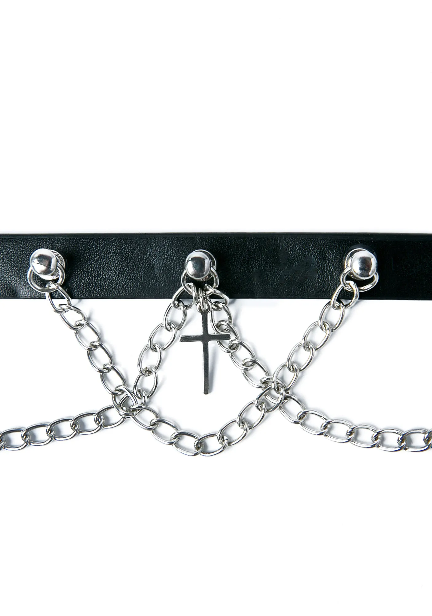 Crosses N Chains Choker