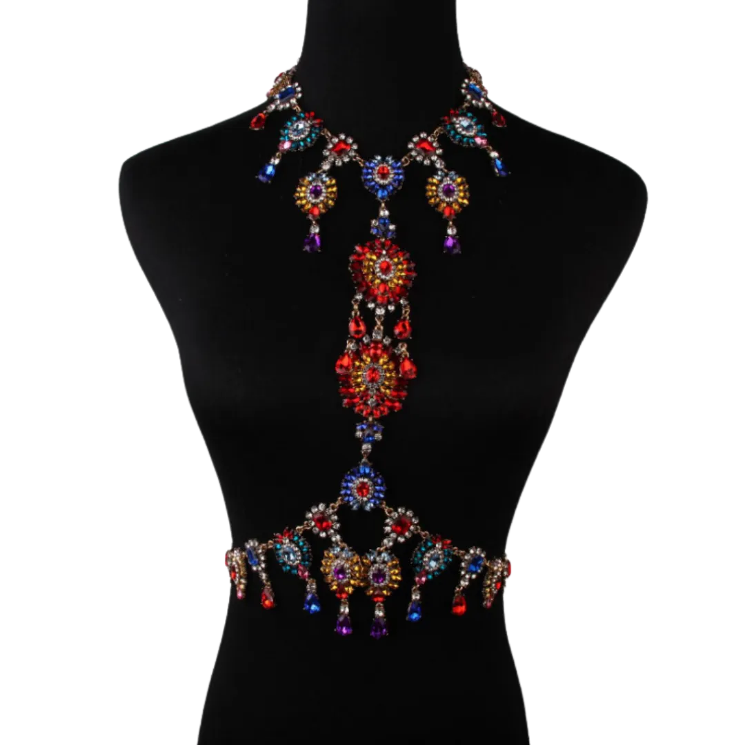 Crystal Necklace Jewelry Body Chain