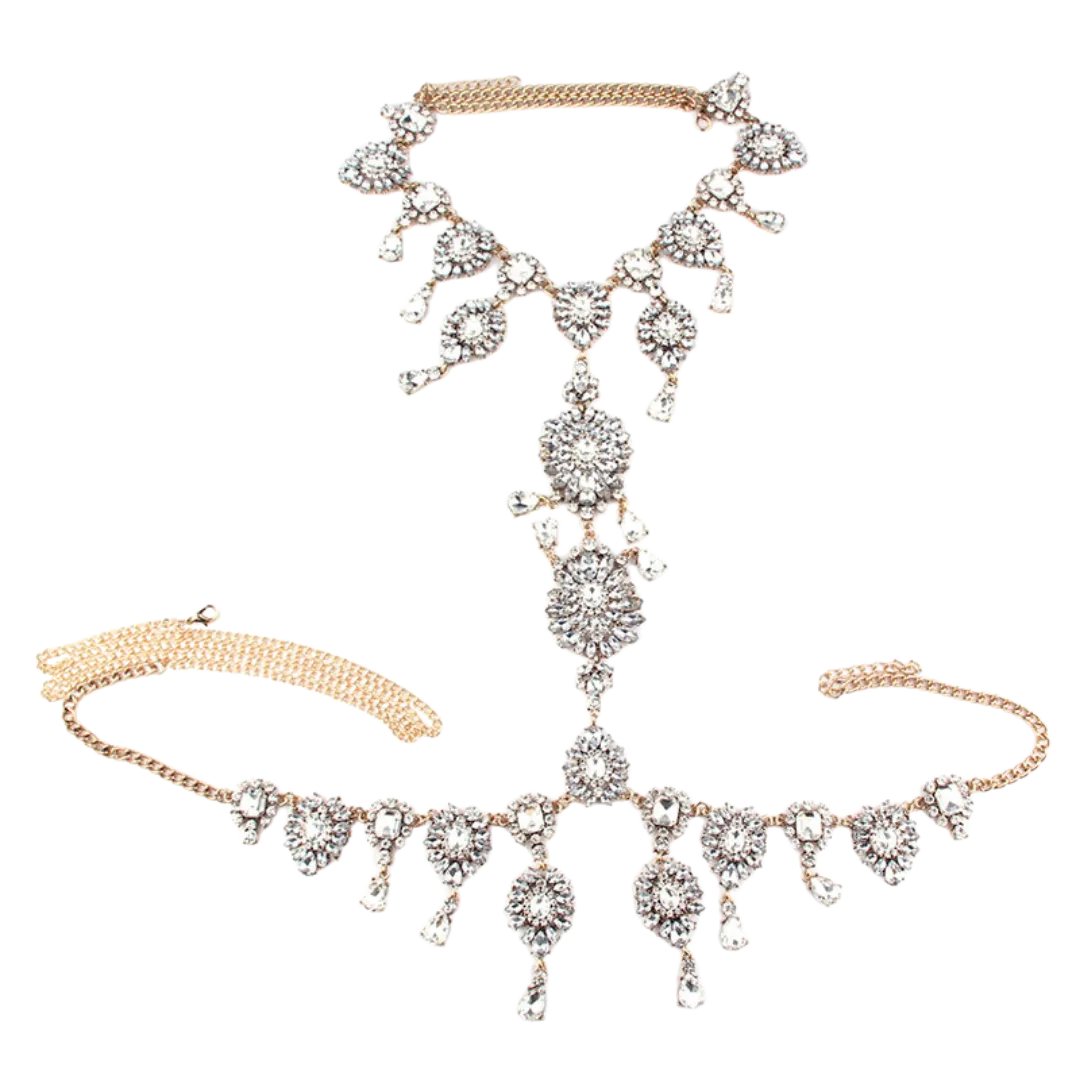 Crystal Necklace Jewelry Body Chain