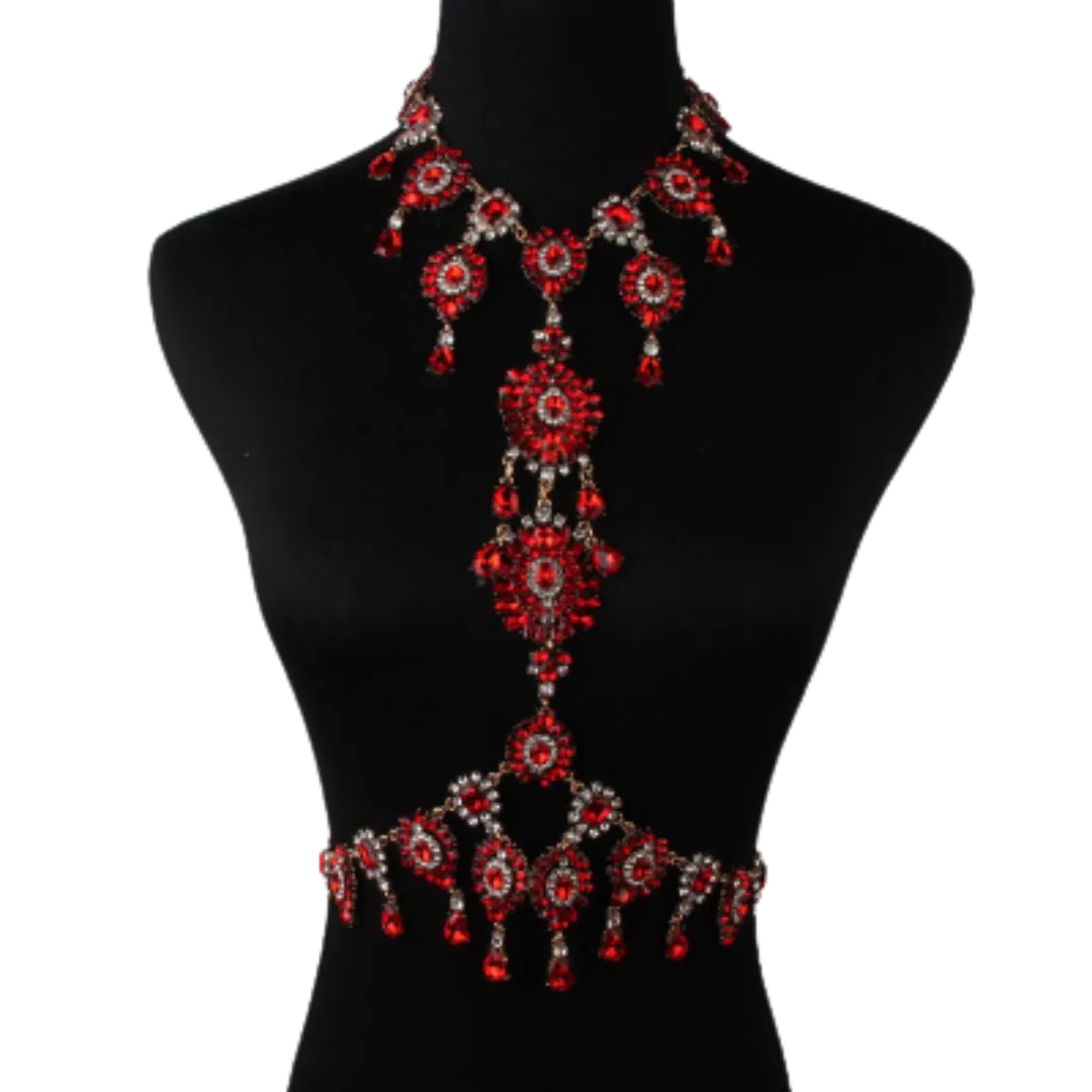 Crystal Necklace Jewelry Body Chain