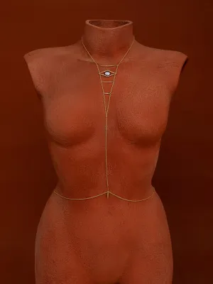 Cupids Eye Pearl Body Chain