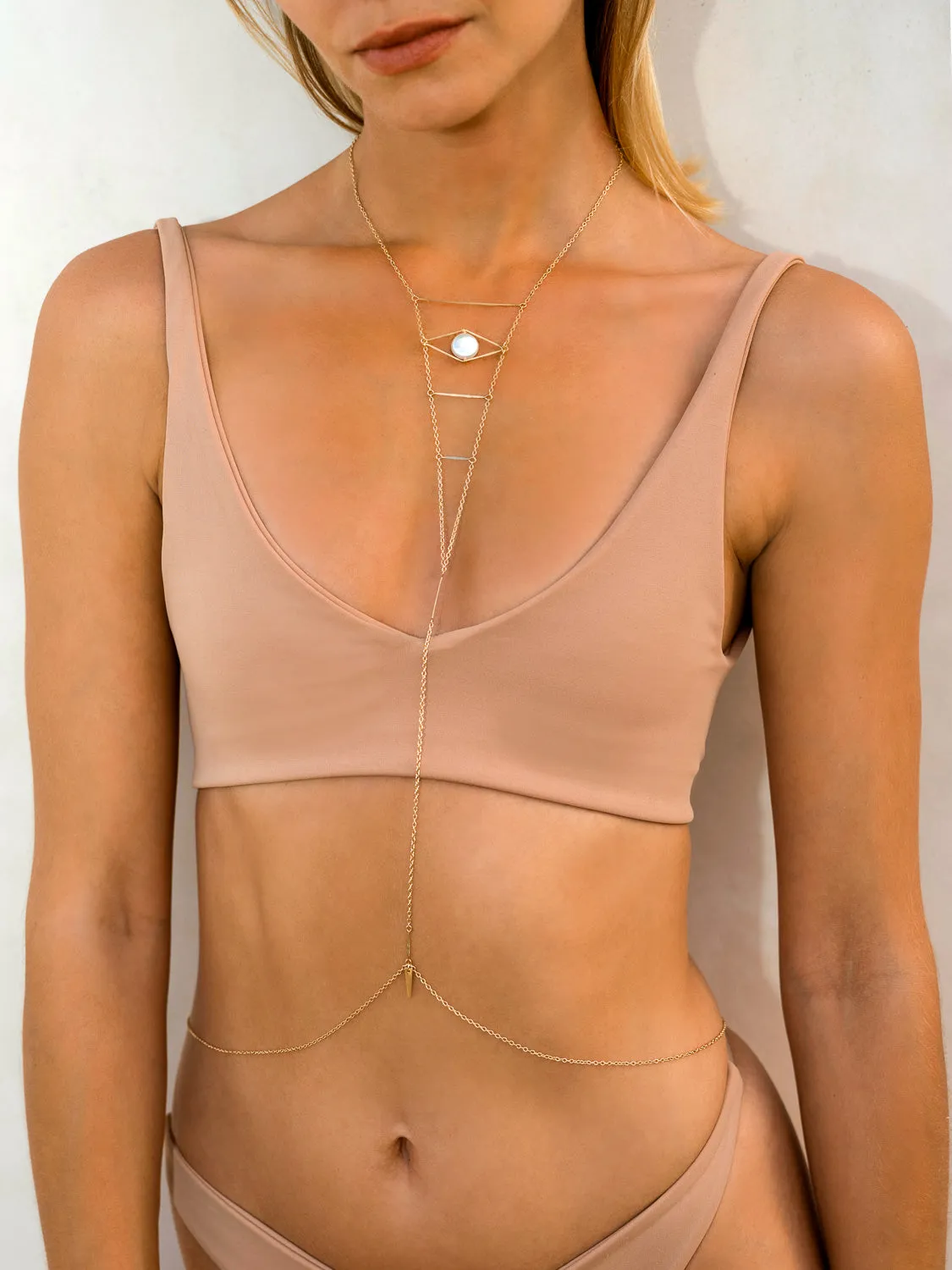 Cupids Eye Pearl Body Chain