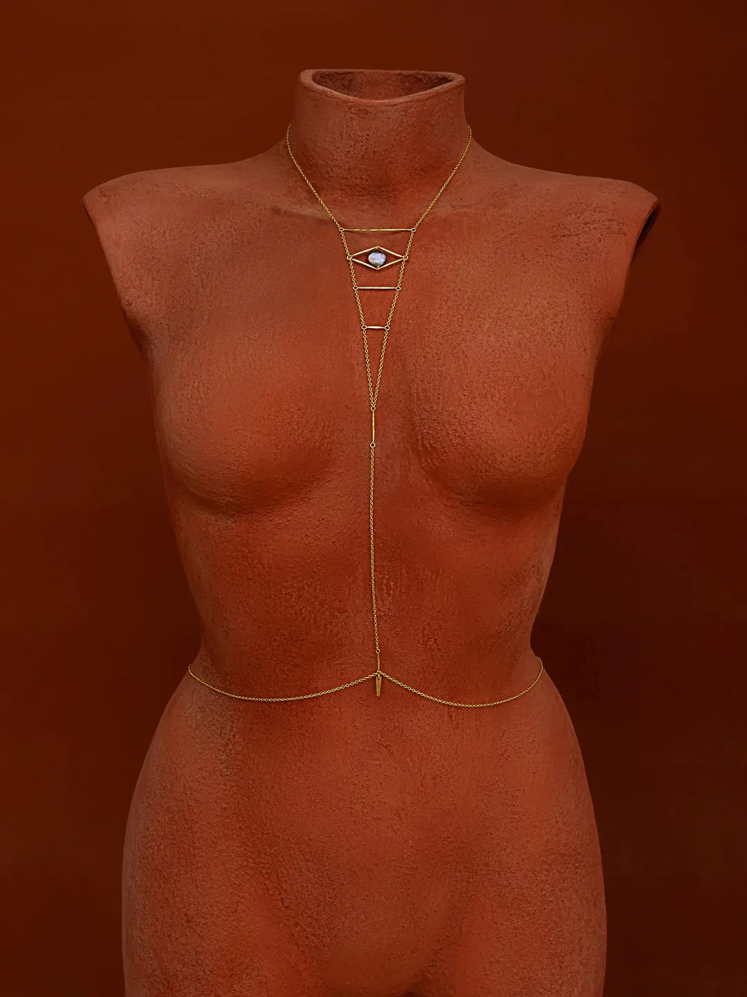 Cupids Eye Pearl Body Chain