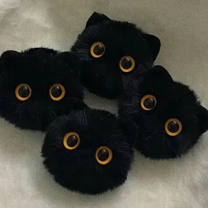 Cute Plush Cat Keychain Cartoon Doll Toy Pendant Keyring for Women Girls Bag Ornament Car Key Chain Children Gifts Accessories