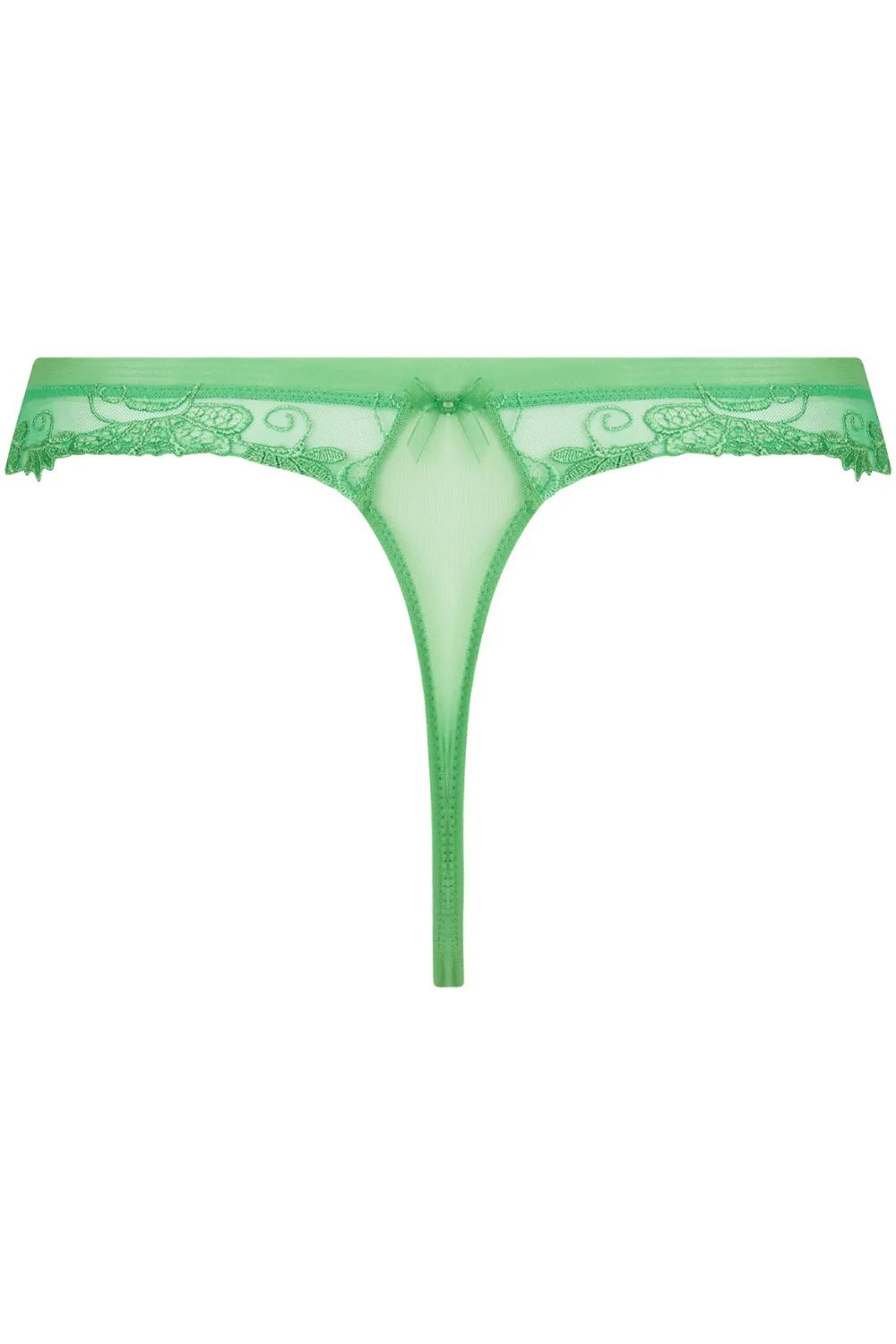 Dressing Floral Tanga Thong - Green