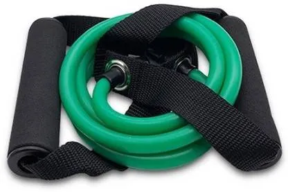 Dual Soft Toning and resistance tube For Home gym Exercisers Pull Rope Elastic Resistance Bands (Single))