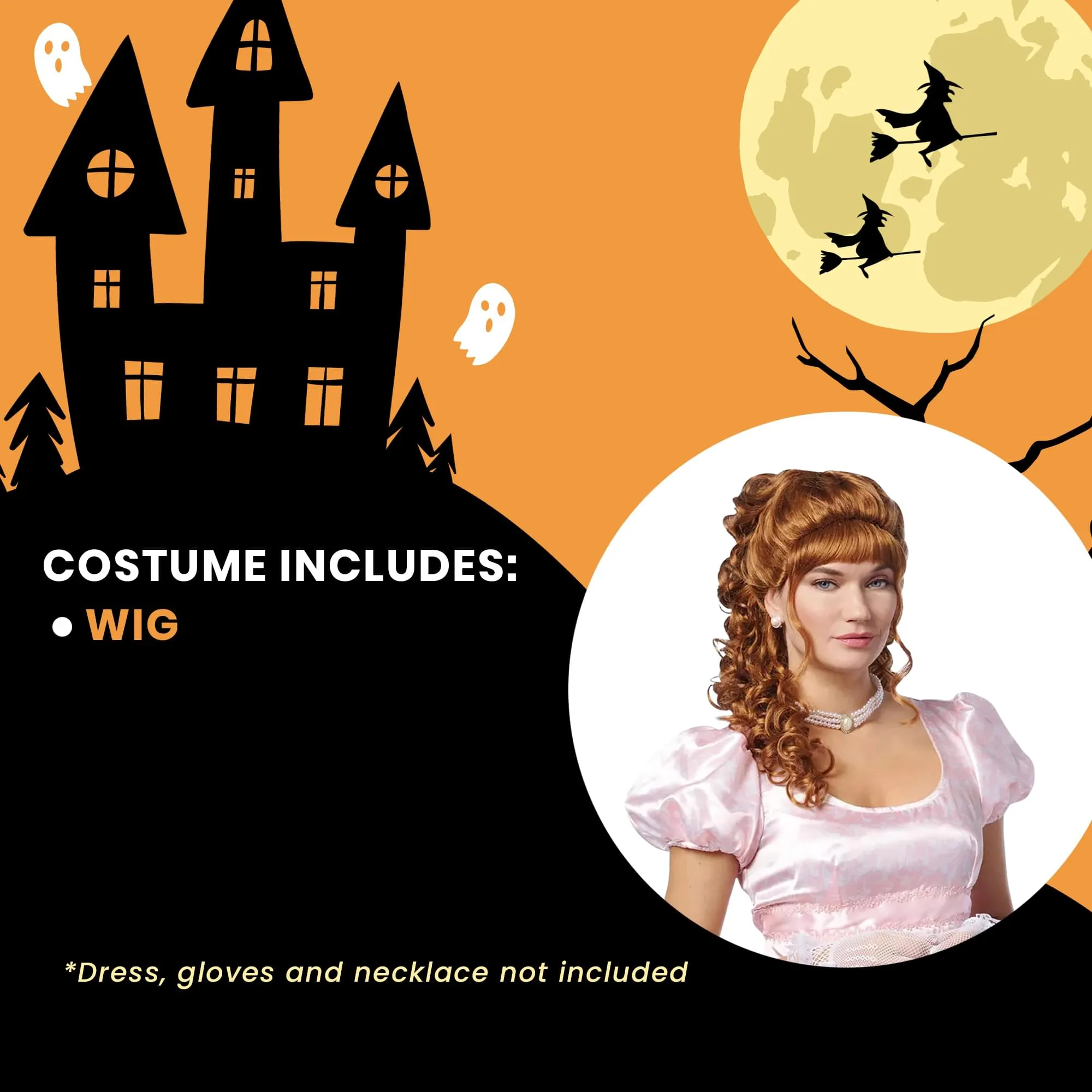 Duchess Adult Natural Red Costume Wig