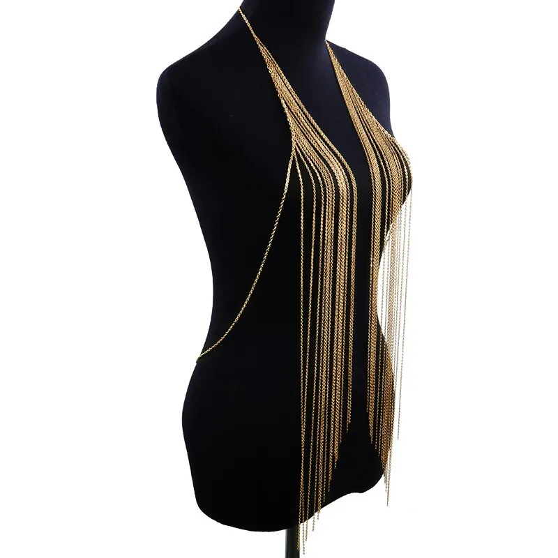 Fashionable Shawl Type Tassel Body Jewelry Chain