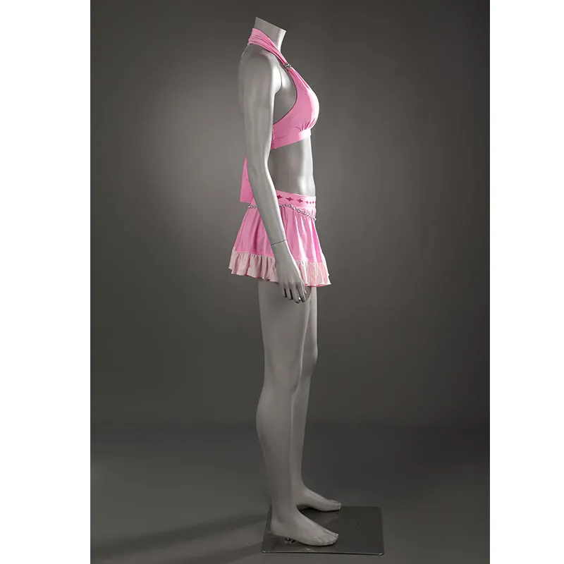 FF7R Aerith Gainsborough Swimsuit Final Fantasy VII Rebirth Cosplay Costumes Pink Beach Suit