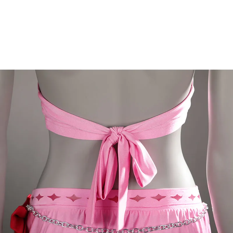 FF7R Aerith Gainsborough Swimsuit Final Fantasy VII Rebirth Cosplay Costumes Pink Beach Suit