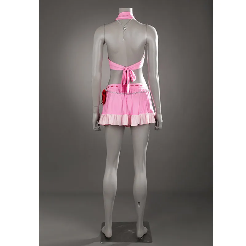 FF7R Aerith Gainsborough Swimsuit Final Fantasy VII Rebirth Cosplay Costumes Pink Beach Suit