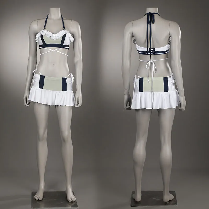 FF7R Tifa Lockhart Swimsuit Final Fantasy VII Rebirth Cosplay Costume White Beach Suit