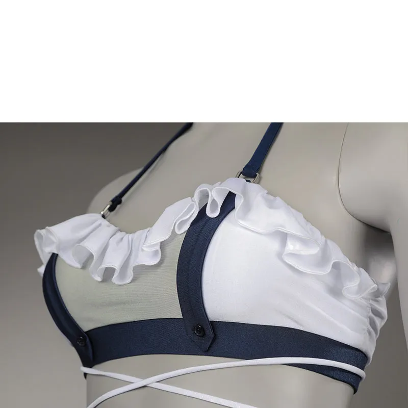 FF7R Tifa Lockhart Swimsuit Final Fantasy VII Rebirth Cosplay Costume White Beach Suit