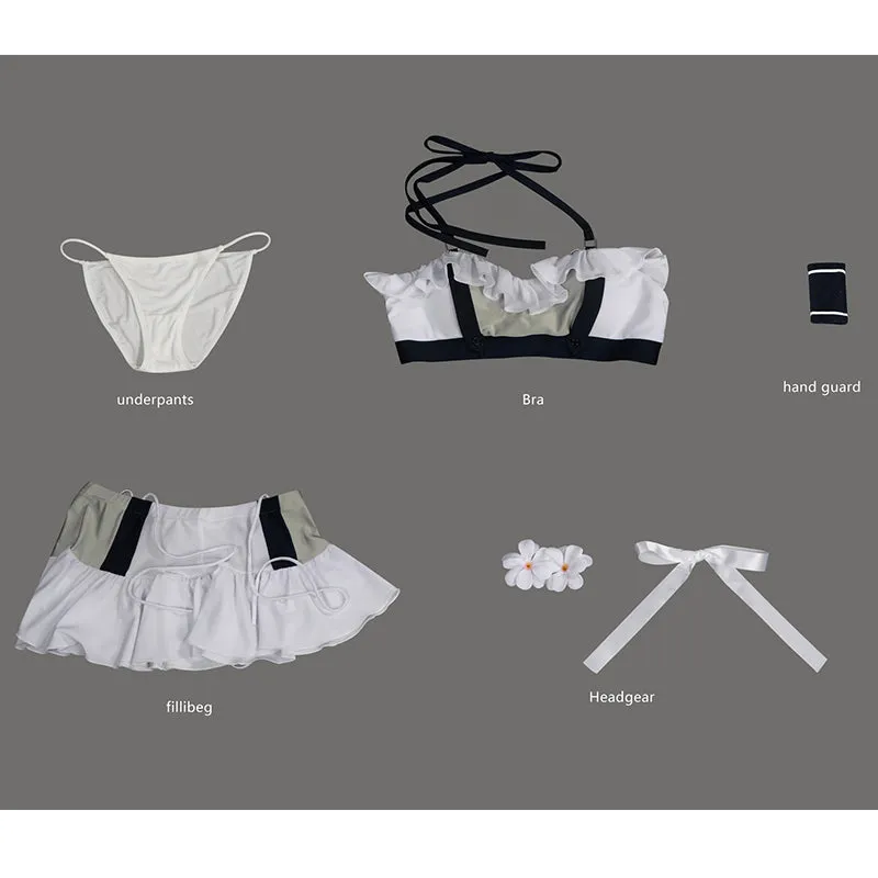 FF7R Tifa Lockhart Swimsuit Final Fantasy VII Rebirth Cosplay Costume White Beach Suit