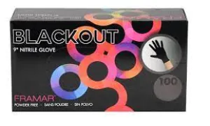 Framar BLACKOUT 9” Nitrile Gloves Medium Discontinued
