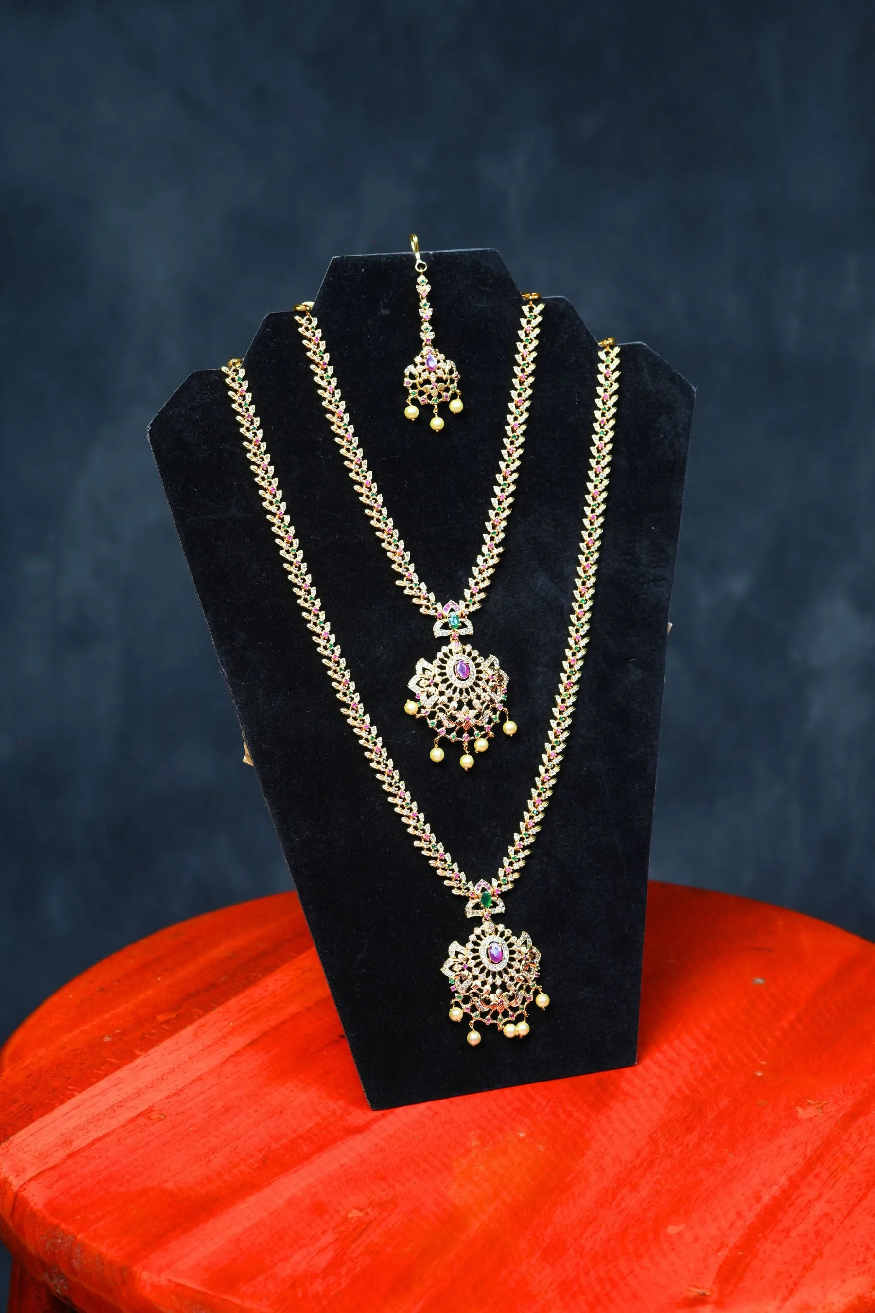 Glamorous Layers: Exquisite Neck Set with Elegant Tikka at JCS Fashions