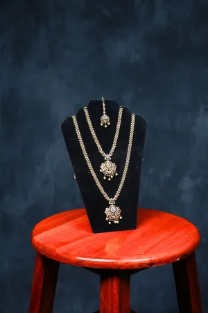 Glamorous Layers: Exquisite Neck Set with Elegant Tikka at JCS Fashions