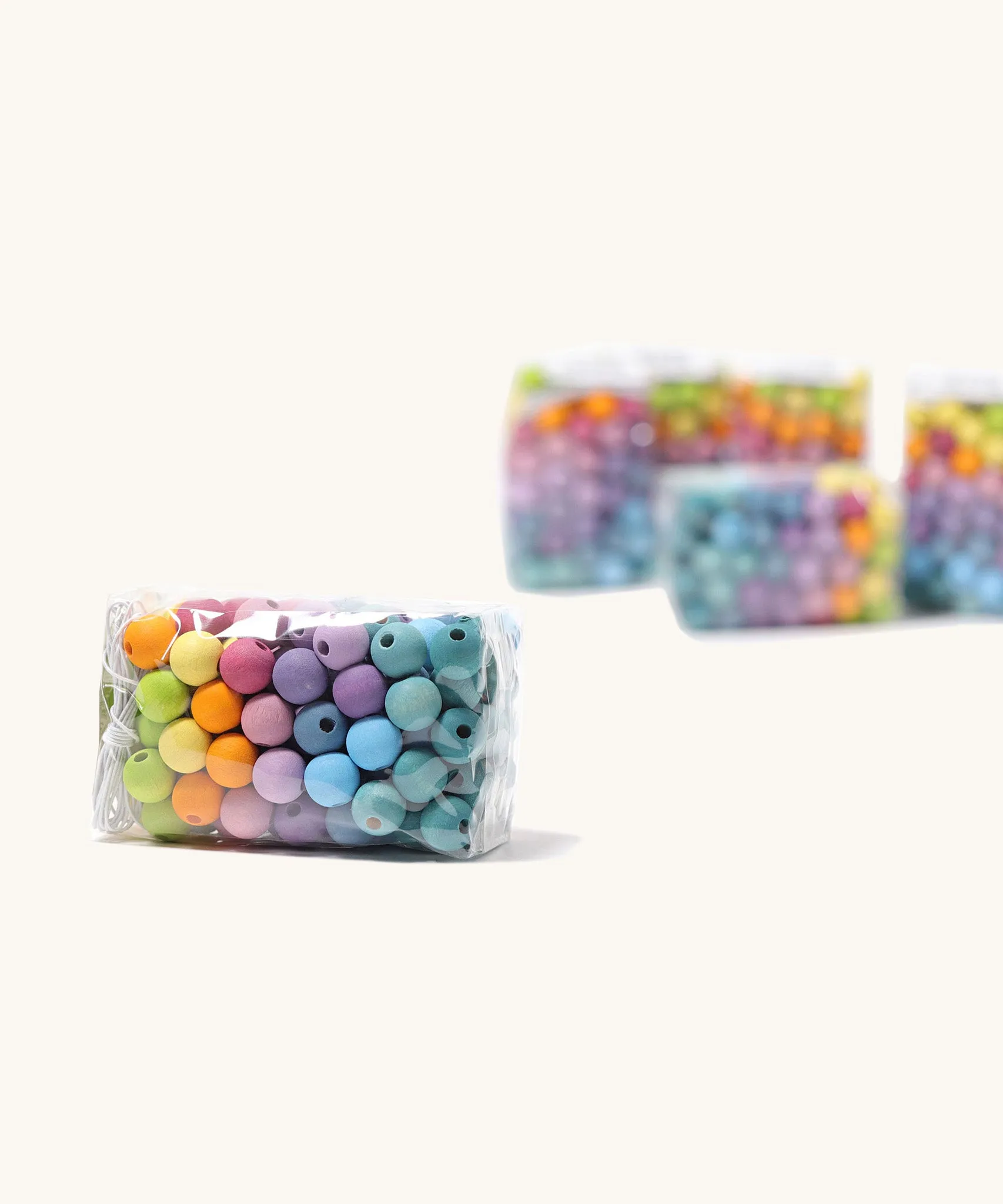 Grimm's 120 Pastel Beads 12mm