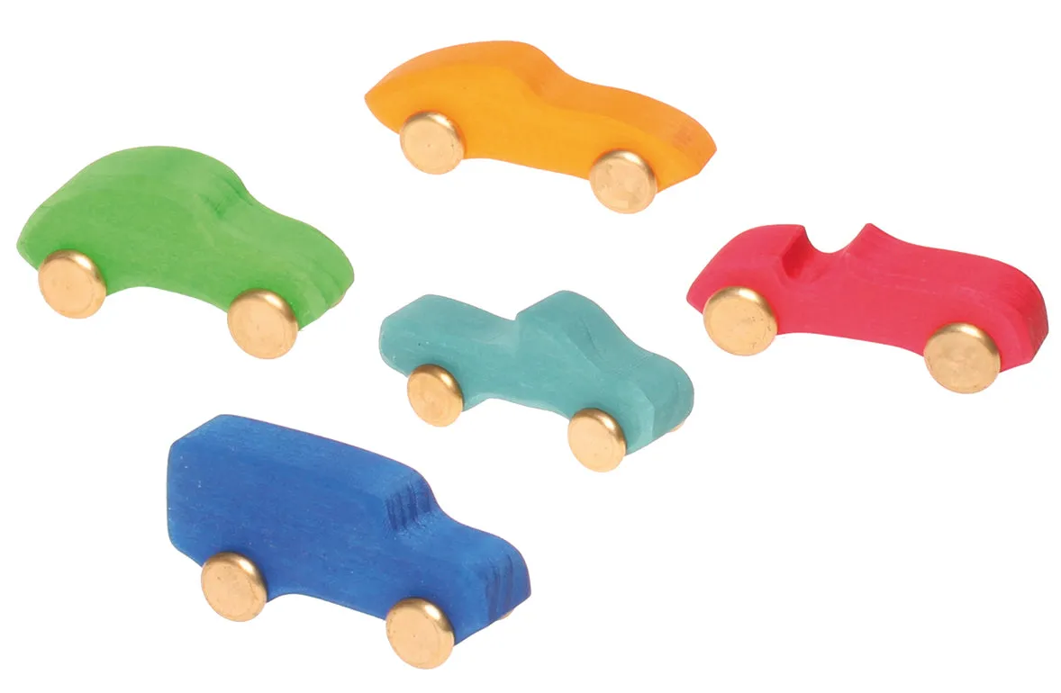 Grimm's Single Sporty Cars With Brass Wheels