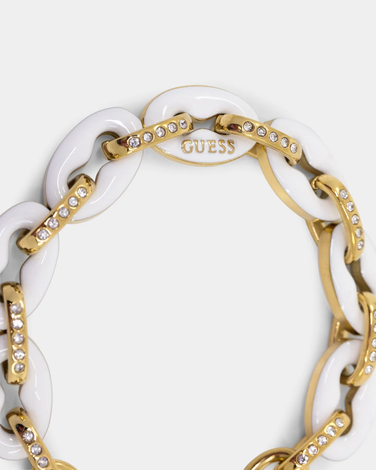 Guess Mainline Women's White & Crystal Bracelet White