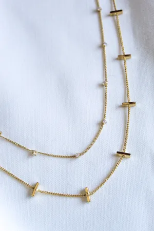 Kinsey Designs Lola Double Layer 16k Gold Plated Brass Necklace