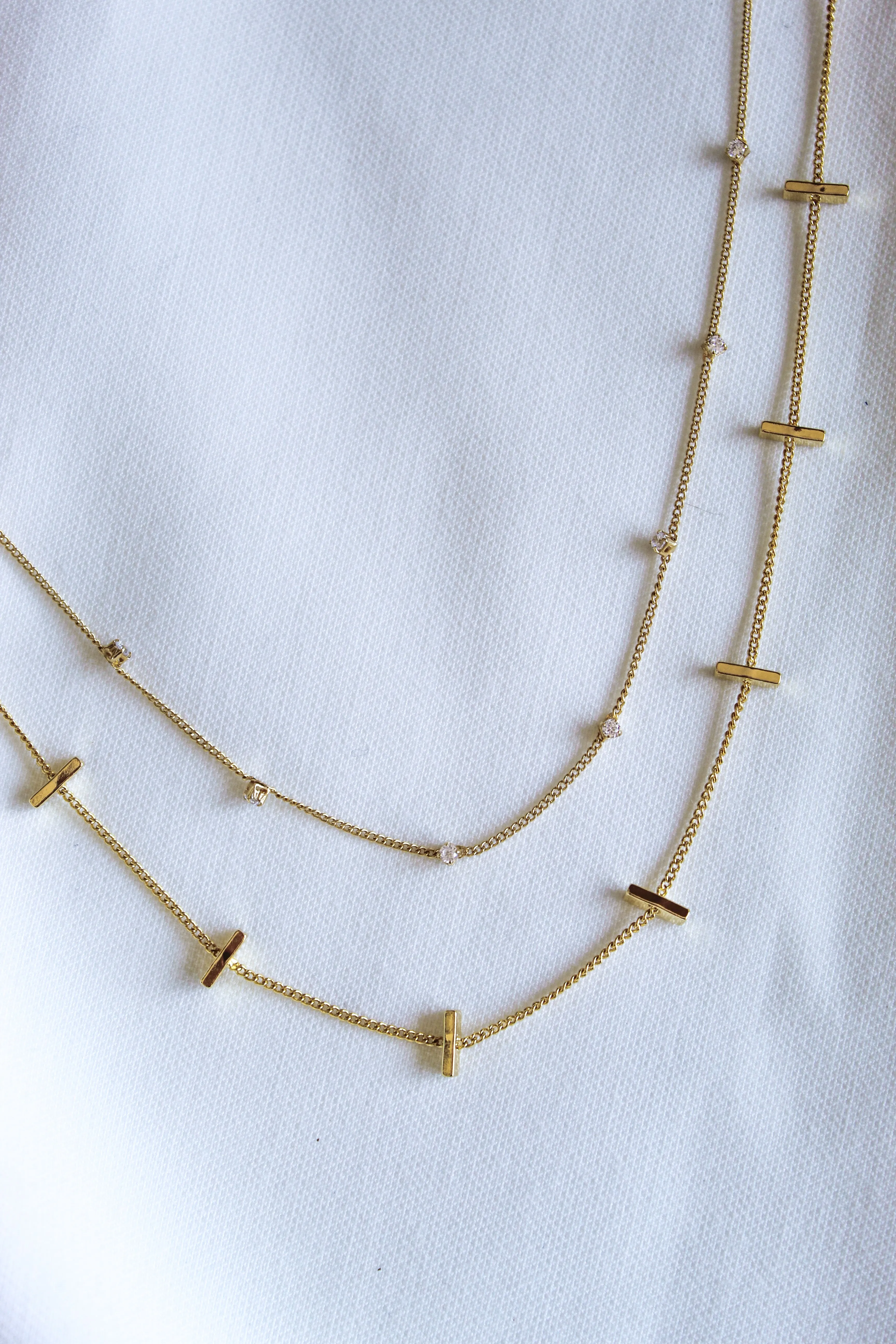 Kinsey Designs Lola Double Layer 16k Gold Plated Brass Necklace