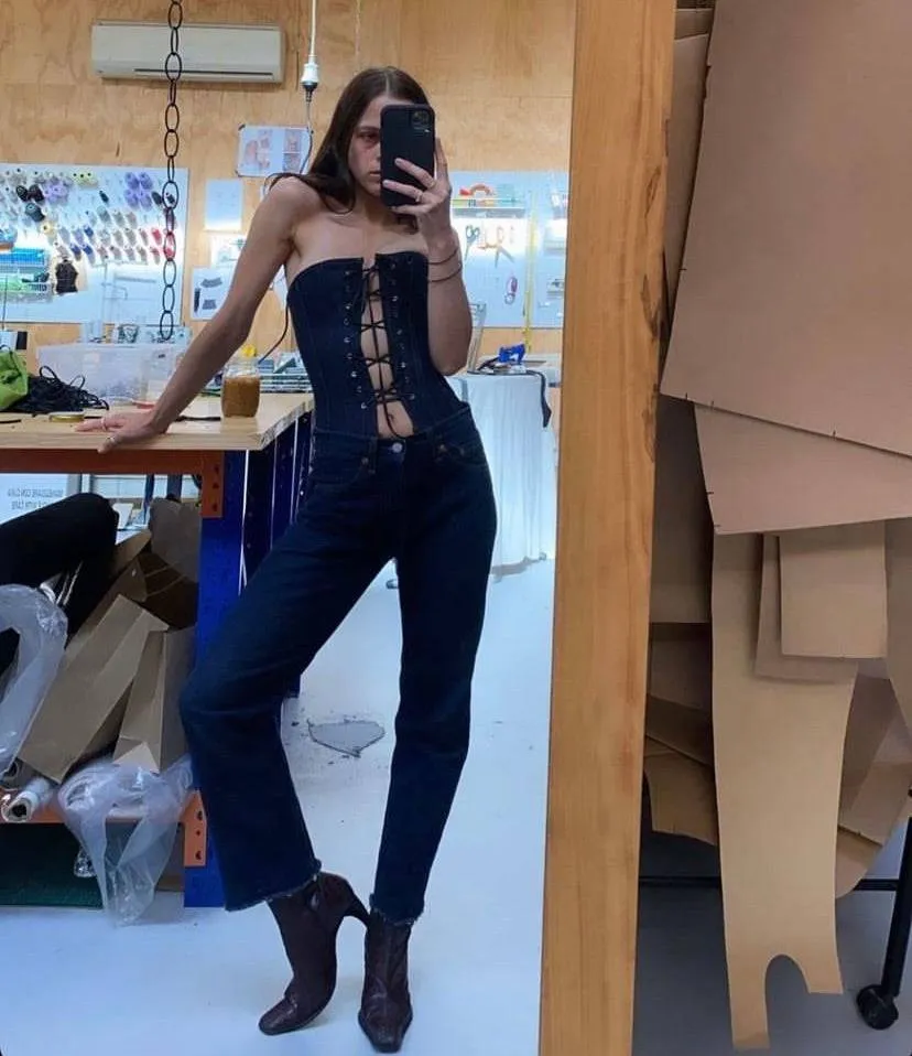 Krystal Deans - Denim Corset