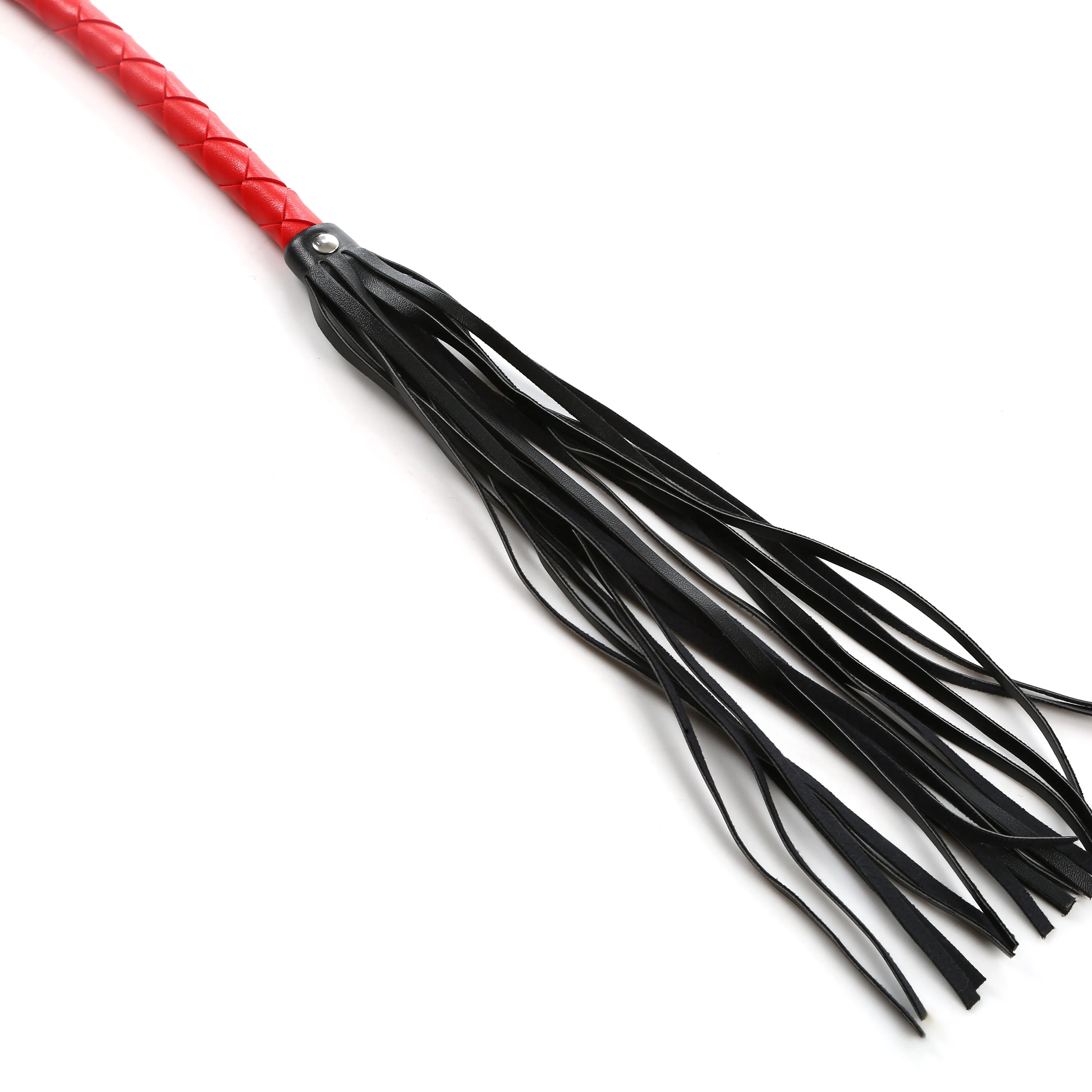 'Little Miss Whiplash' - Black and Red Fetish Whip