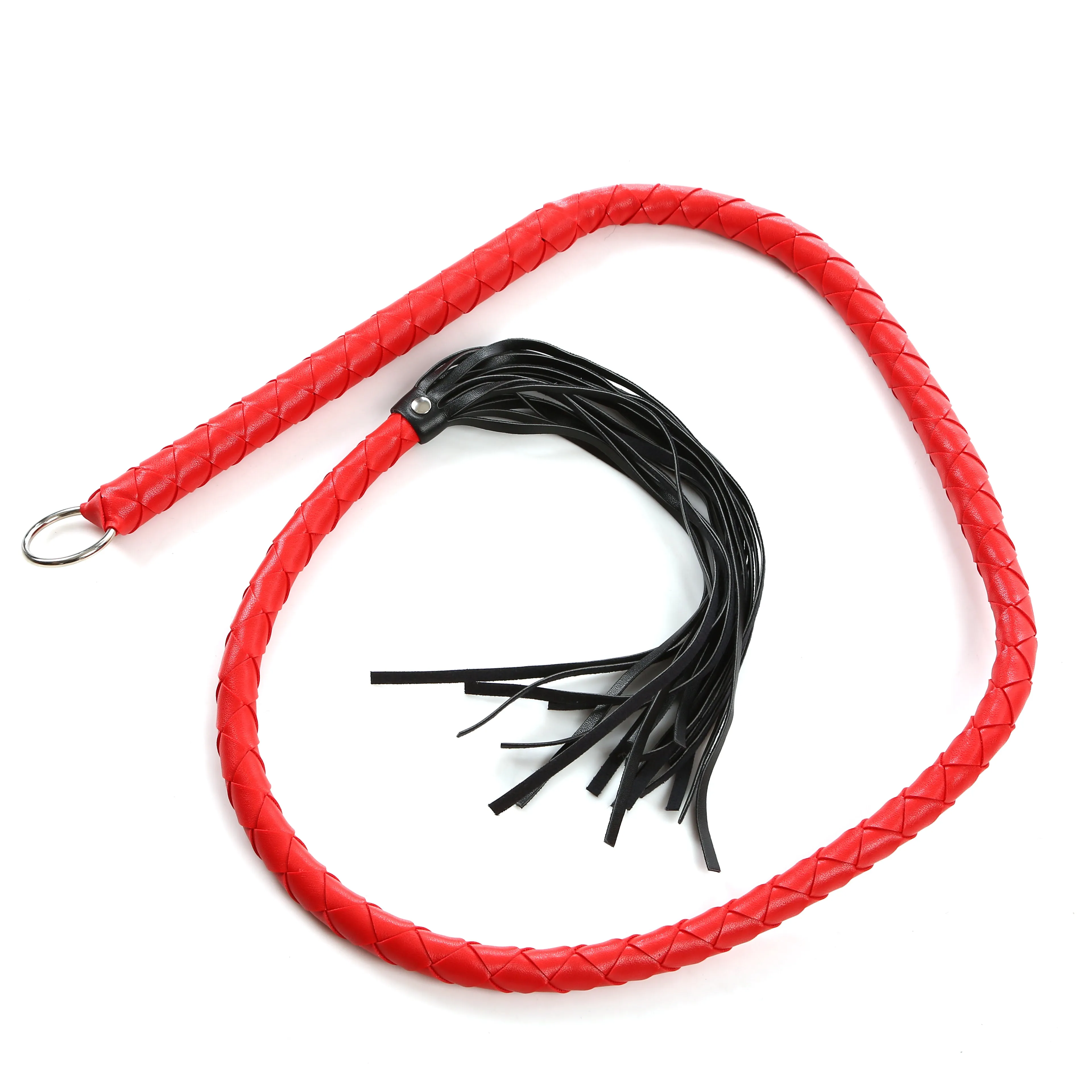 'Little Miss Whiplash' - Black and Red Fetish Whip