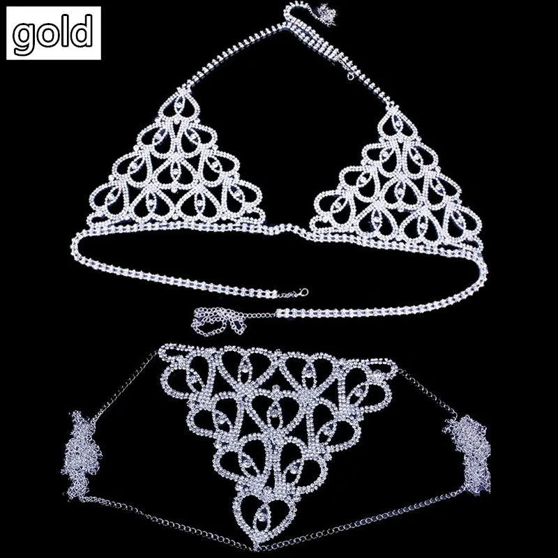 Luxury Body Chain Lingerie Set