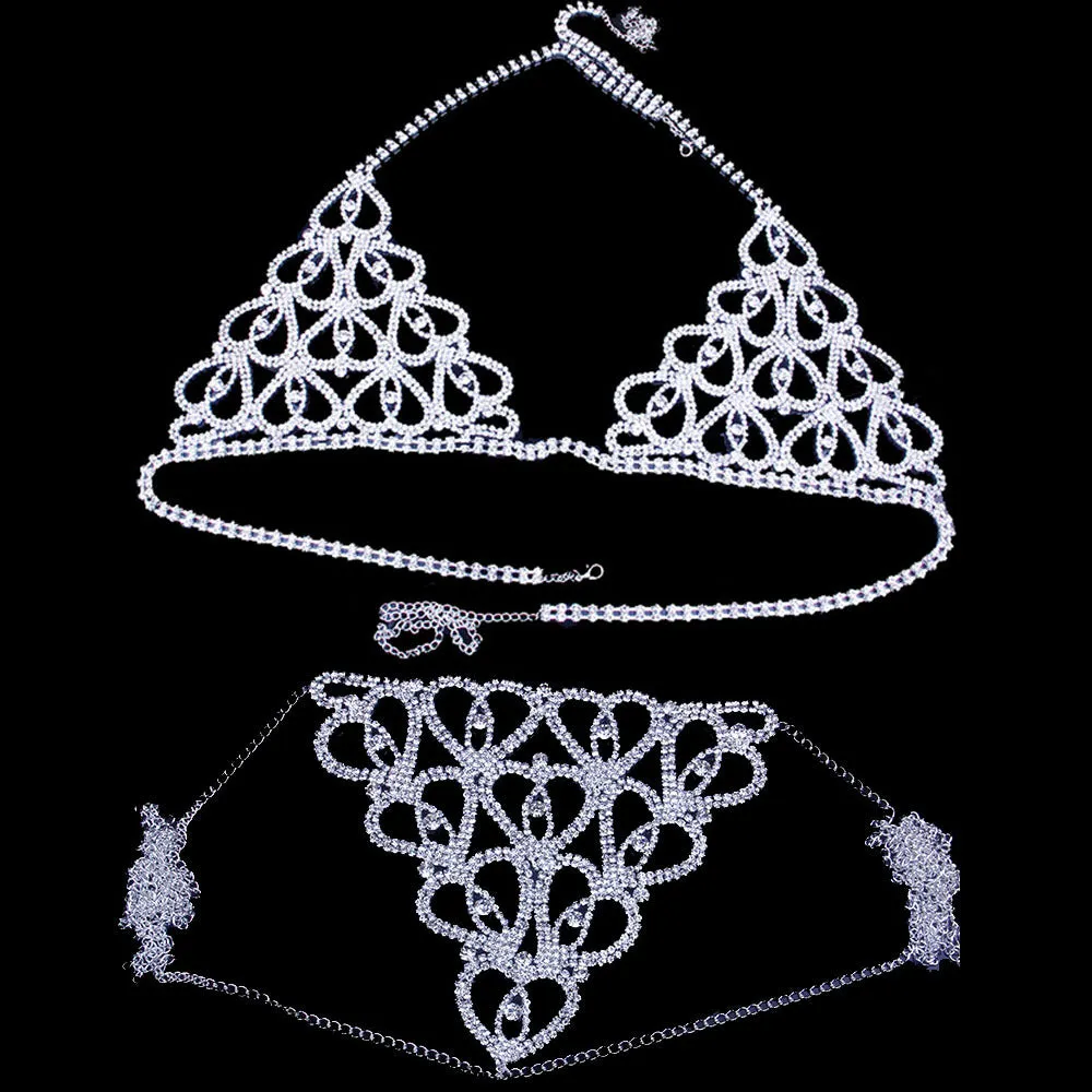 Luxury Body Chain Lingerie Set