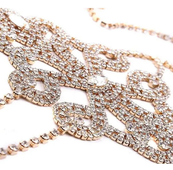 Luxury Rhinestone Bralette Body Chain