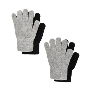 Magic Gloves Wool Blend 2 Pack: Black/Grey