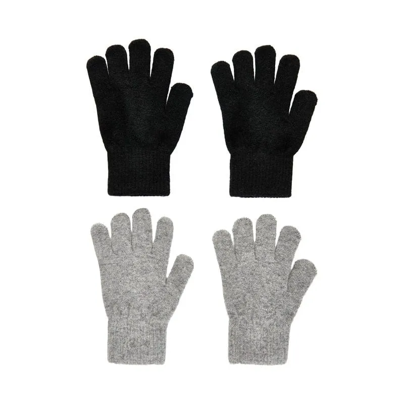 Magic Gloves Wool Blend 2 Pack: Black/Grey