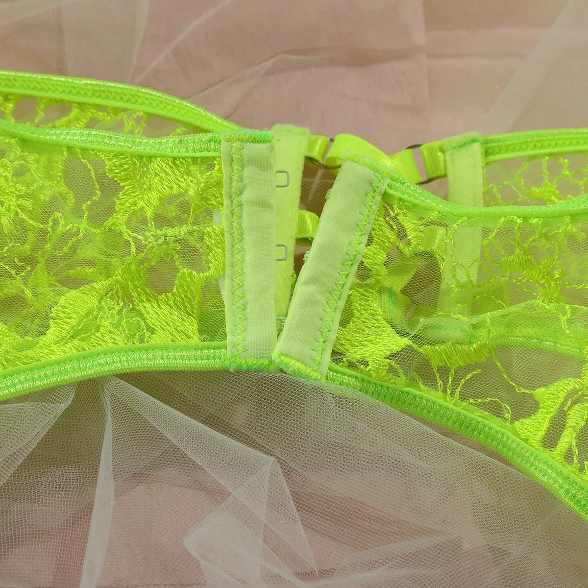 Neon Lingerie Garter Set