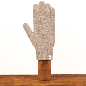 Oatmeal Melange Ragg Wool Gloves