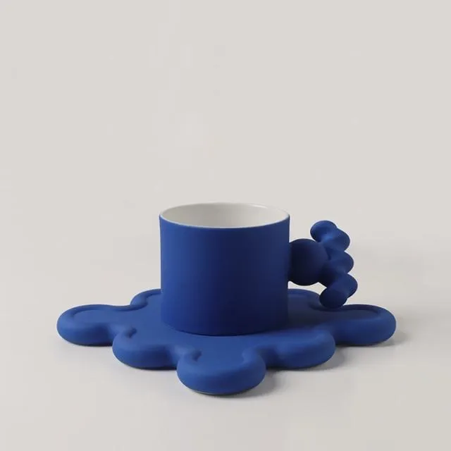 Oversized Zig Ceramic Cup & Plate