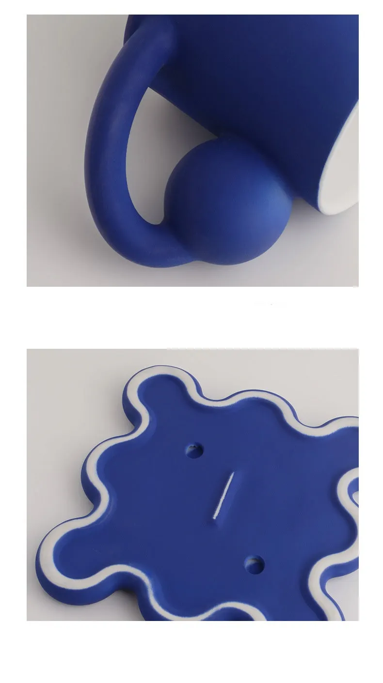 Oversized Zig Ceramic Cup & Plate