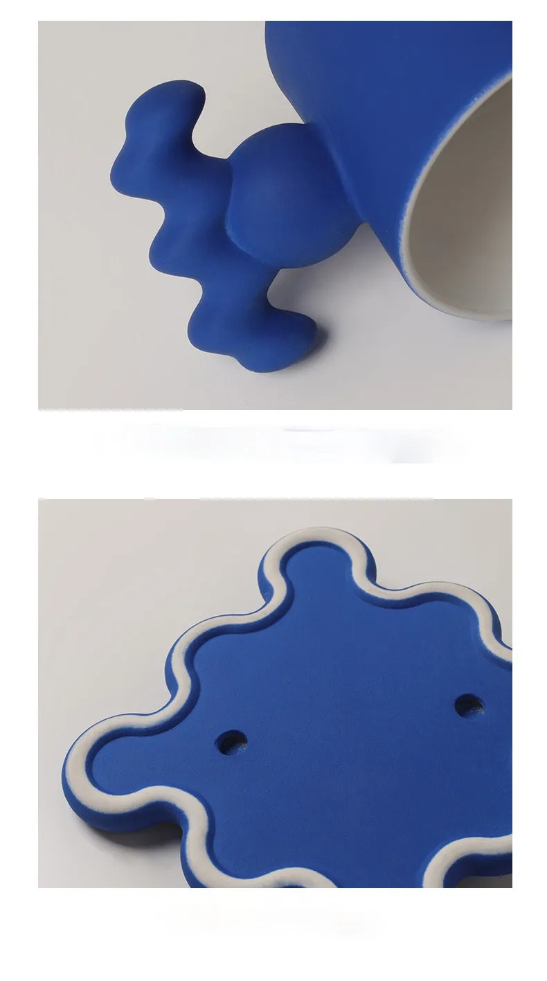 Oversized Zig Ceramic Cup & Plate