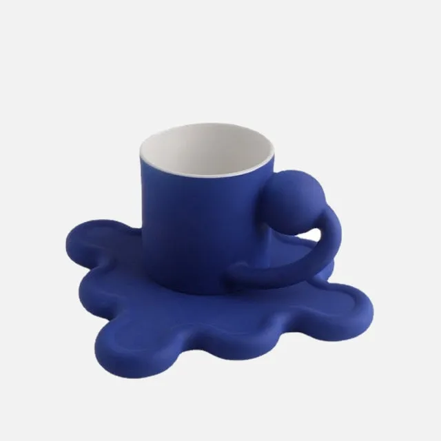 Oversized Zig Ceramic Cup & Plate