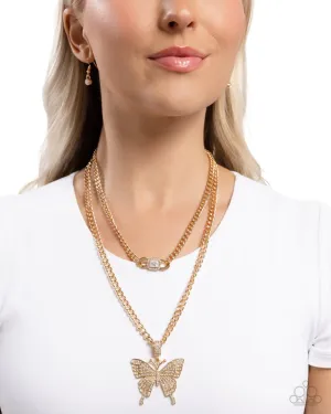 Paparazzi Necklace ~ Aerial Arrangement - Gold