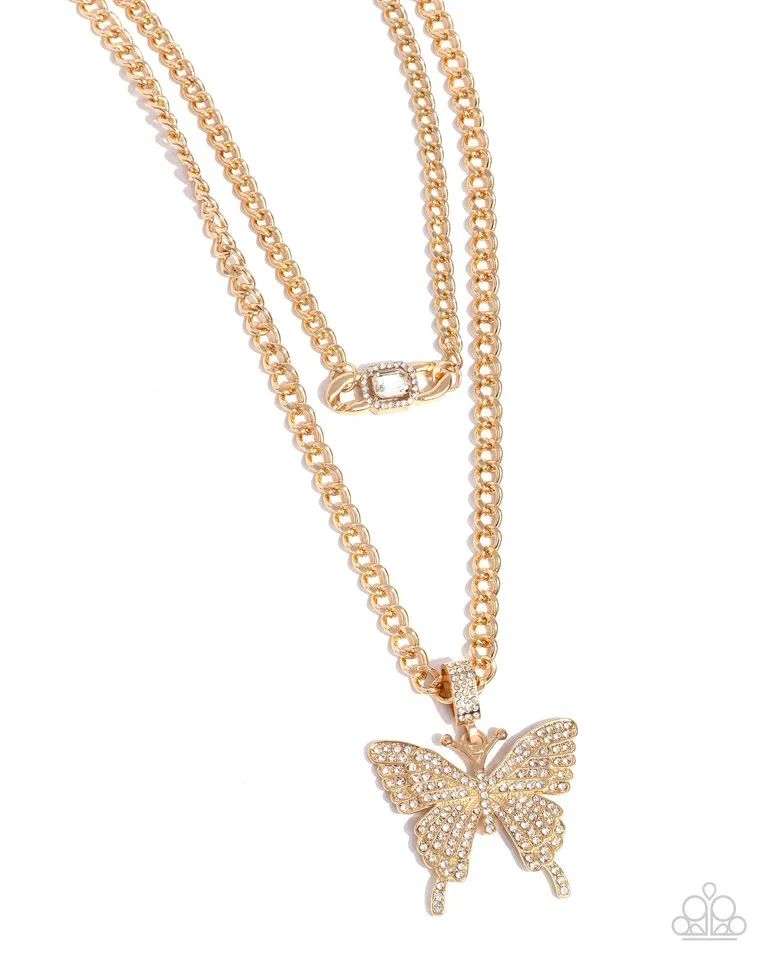 Paparazzi Necklace ~ Aerial Arrangement - Gold